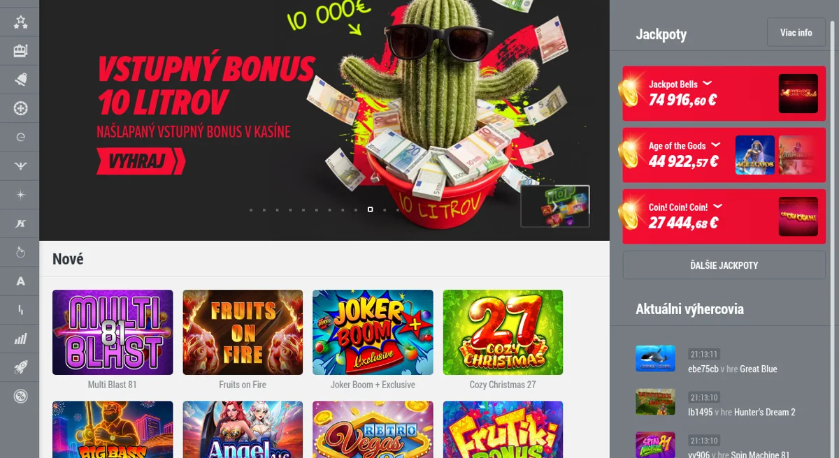 DOXXbet – herná ponuka Pragmatic Play a Apollo