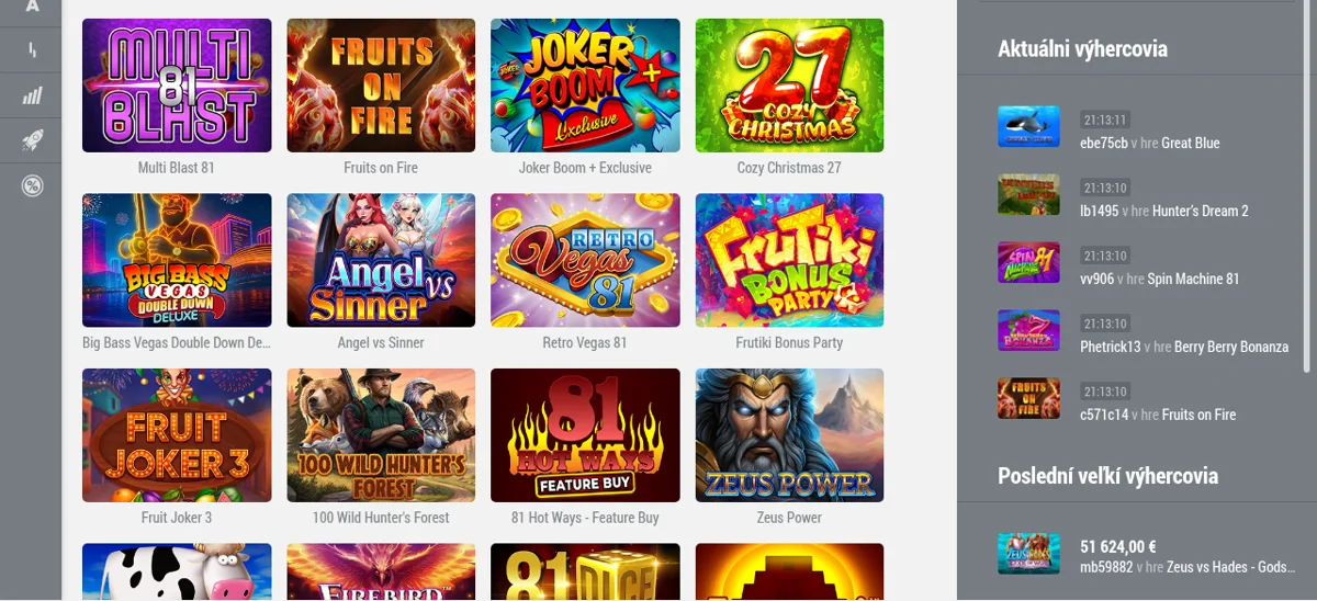 DOXXbet – ruleta a stolové hry