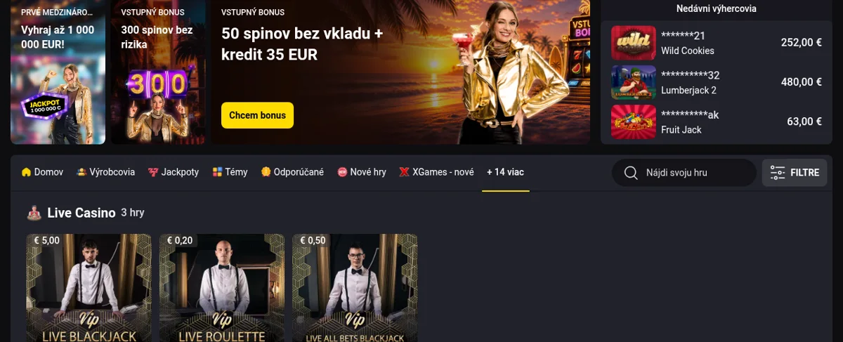 Živé kasíno Fortuna s krupiérmi naživo — Live Blackjack a Live Roulette