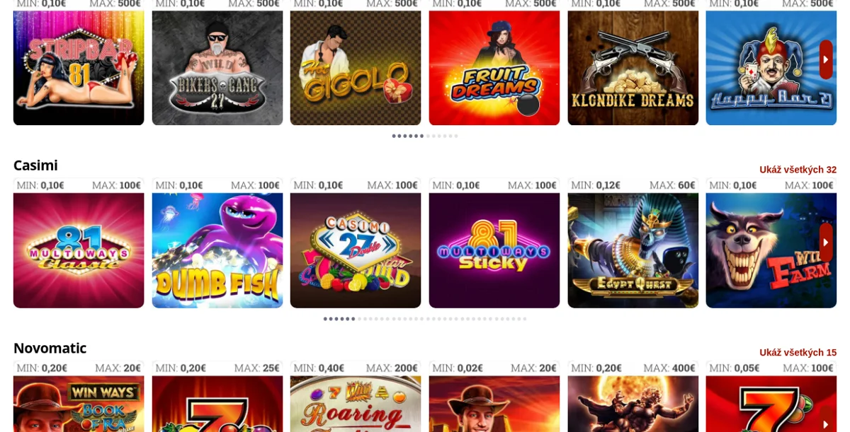 MONACObet – ruleta a stolové hry